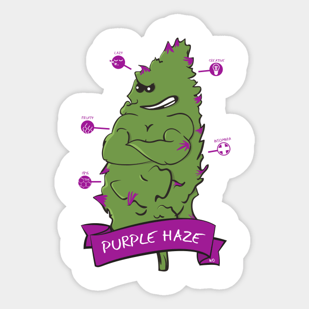 Purple Haze Sticker by WD